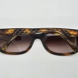 Chanel 5126 c.502/13 Tortoise Quilted Frame Brown Gradient Lens Sunglasses Italy Chanel Brown Tortoise Shell Frame Quilted Sunglasses-5126  main image 4